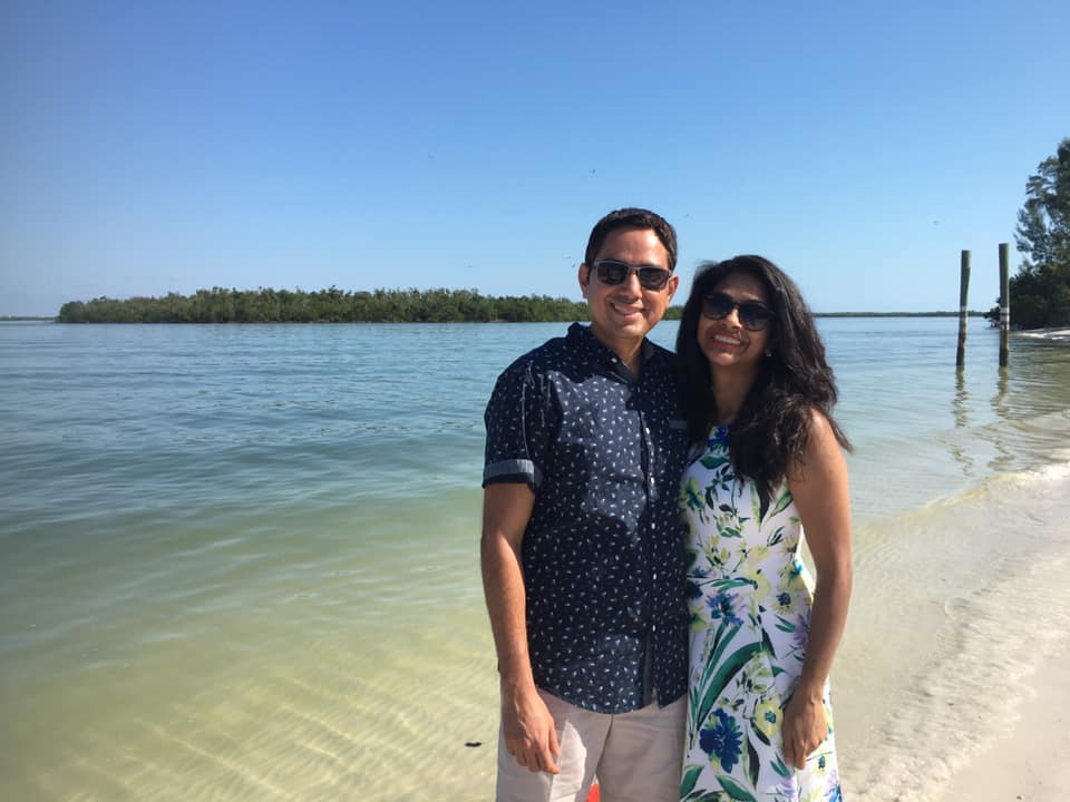 Husband and Wife on Vacation on Marco Island